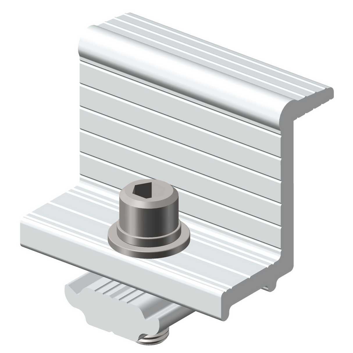 Clema capat aluminiu adonizat cu surub HT-DEC-35